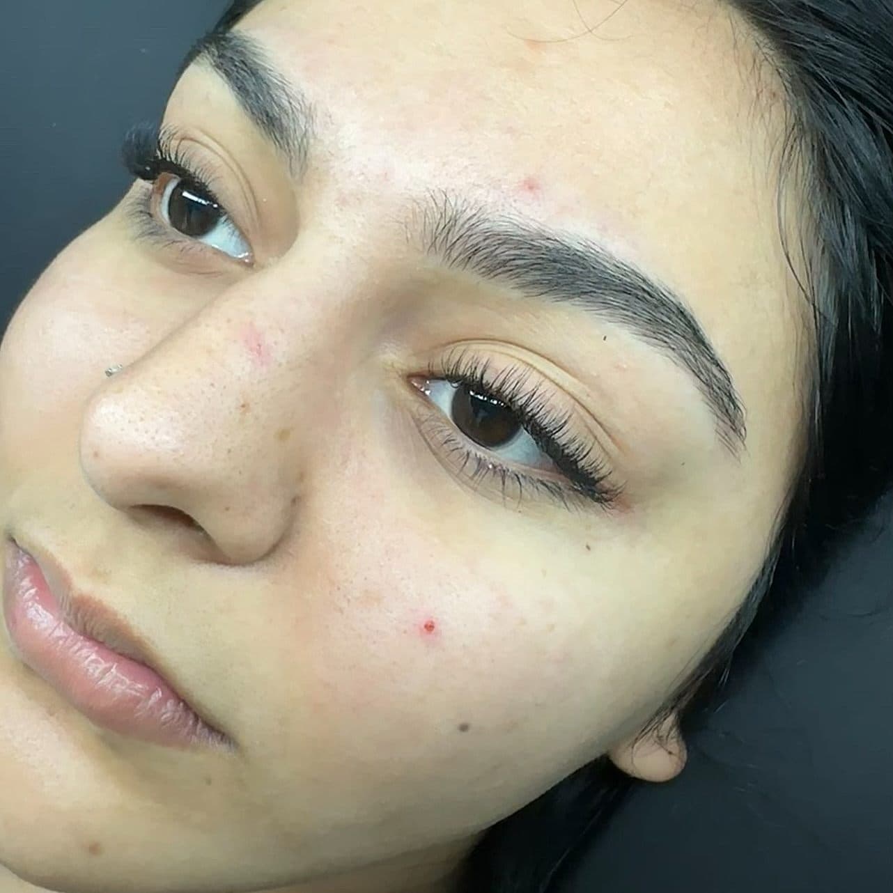 Glowing skin after a facial